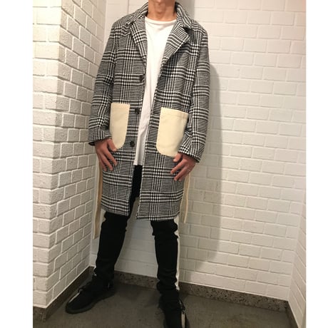 Mismatch NYC/Check Long Coat