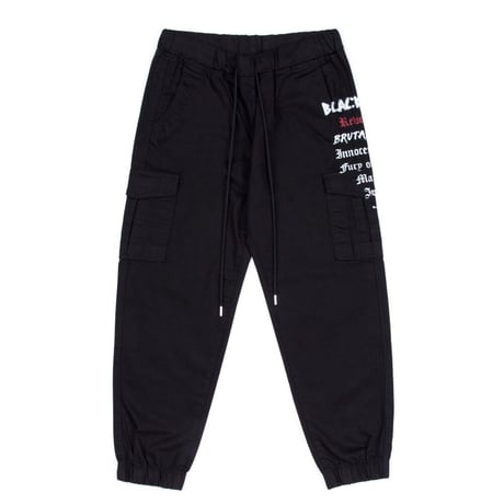 BLACK BLOND/SMILE CARGO PANTS