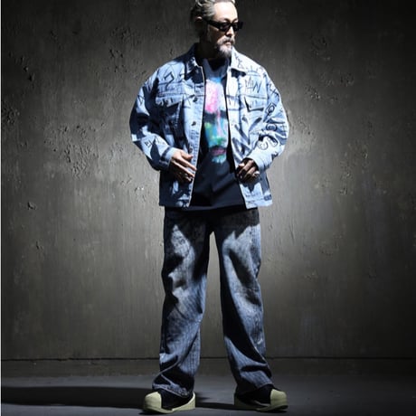 By The R/ Graffiti Denim Jacket