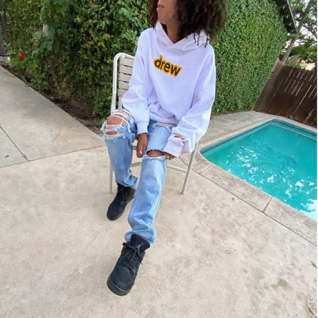 Drew House/LOGO  Hoodie  WHITE