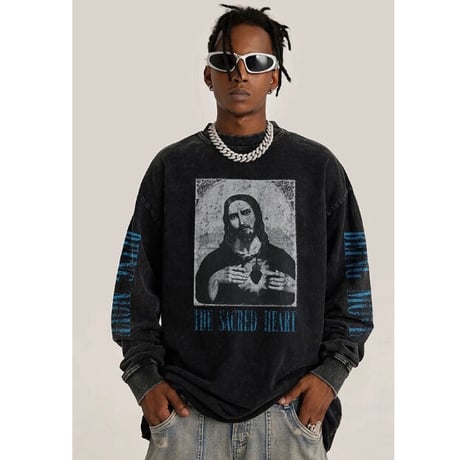 Mismatch NYC/Christ washed Longsleeve Tee
