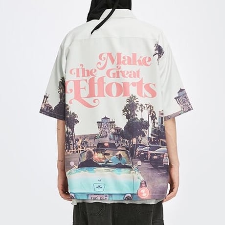 WOSS.official/ oversize vintege car shirts