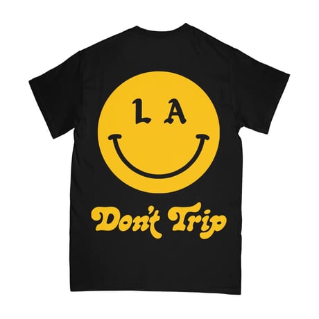 FREE&EASY/Be Happy Smile Tee BLACK