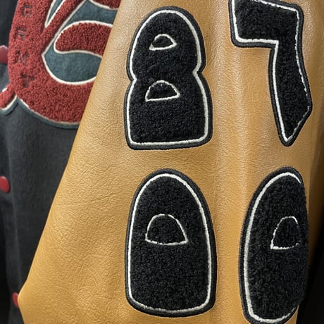 GRMY/NABLUS WOOL BASEBALL JACKET” "BLACK"