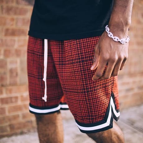 EPTM/BasketBall Shorts　RED CHECK
