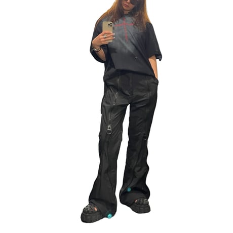 Mismatch NYC/ Big Zipper Flare Pants