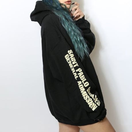 Saint Pablo Tour/official hoodie フーディー　ブラック
