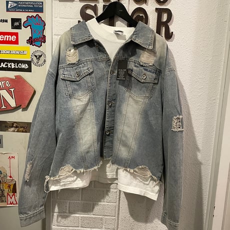 Mismatch nyc/Damaged Denim Jacket ＋ Pants (SET UP)