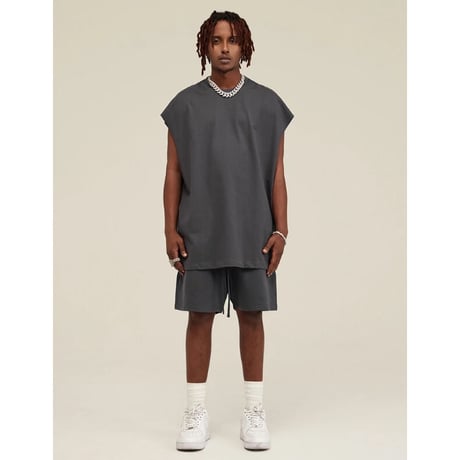 Mismatch NYC/Cotton Shorts  "Black/DarkGray/Cream"