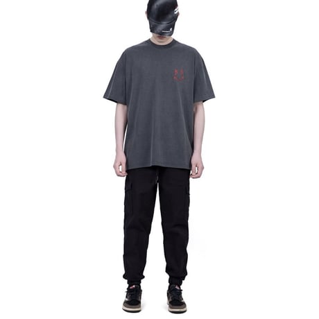 BLACK BLOND/SMILE CARGO PANTS