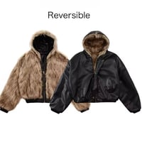 Mismatch NYC/Reversible Short Fur Jacket
