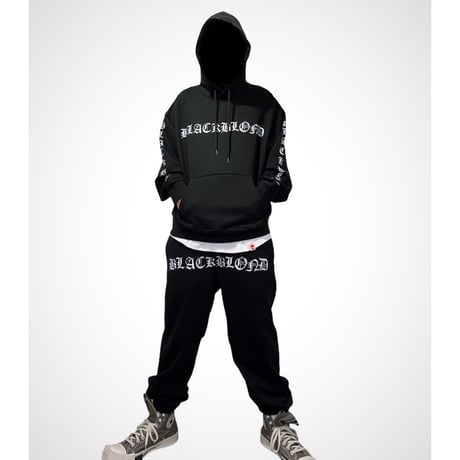 BLACK BLOND/Crushed Faith Hoodie
