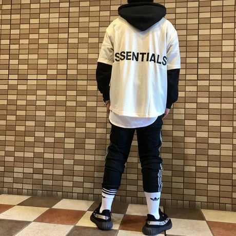 Fear Of God  FOG Essentials/Graphic Mesh Tee CREAM