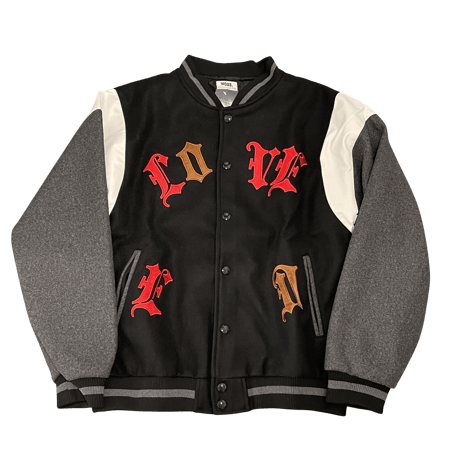 WOSS.official/ Heart Varsity Jacket