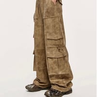 WOSS.official/Suede Flare Pants