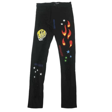 Crysp Denim/SMILE Black  denim
