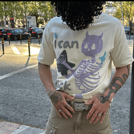 Mismatch NYC/POP ART Puff Tee  "CREAM"