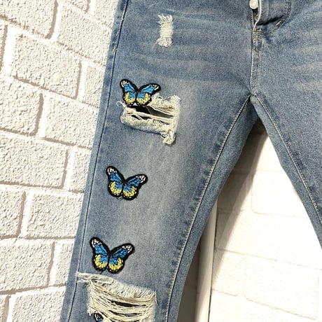 BOOHOO /BUTTERFLY denim pants