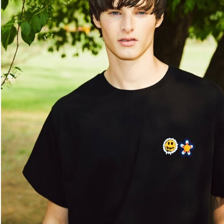 MISTERCHILD/SMILE Double LOGO Tshirts "BLACK"