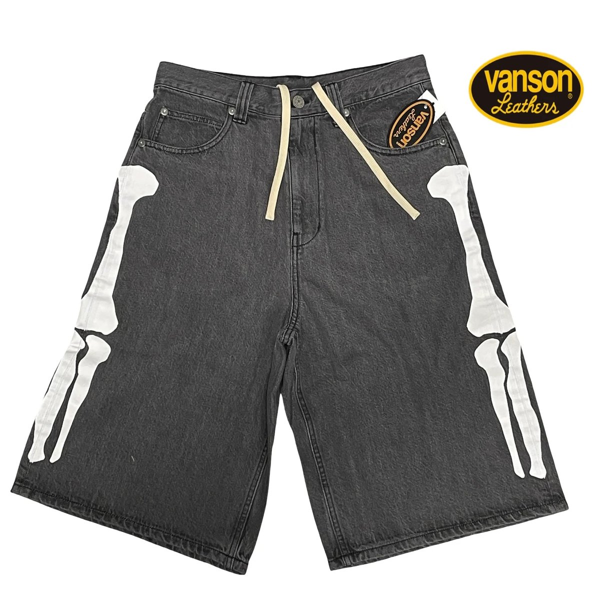 VANSON / Skalton Bones Denim Shorts 