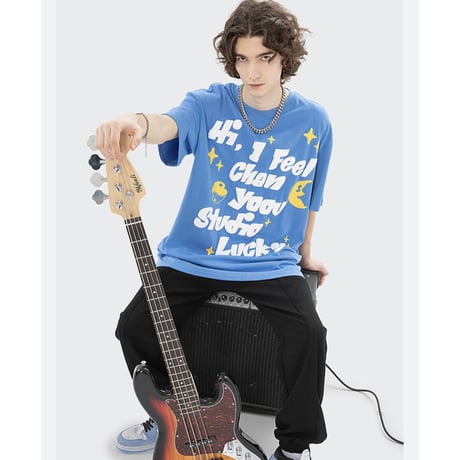 WOSS.official/Oversized Puff print Tshirs