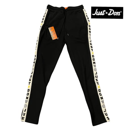 ALL CITY by Just Don / Logo Sweatpants BLACK  White Line