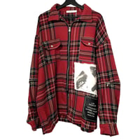 MNML/WOOL Flannel Shirts Art Jacket