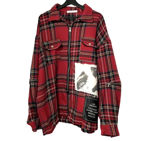 MNML/WOOL Flannel Shirts Art Jacket