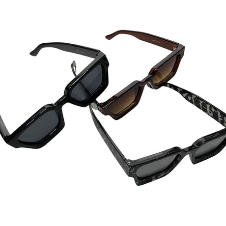 Petals and Peacocks/Big Flame sunglasses "BLACK"