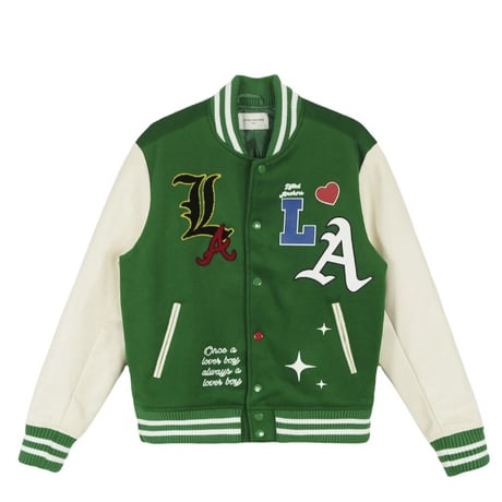 LIFTED UNCHORS/State Chenille Varsity Jacket GREEN
