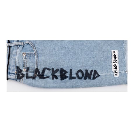BLACK BLOND/CUSTOM Denim Shorts BLUE