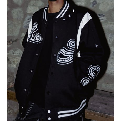 EPTM/PAISLEY VERSITY Jacket ”BLACK"
