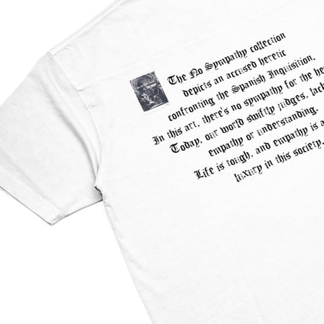 BLACK BLOND/Old English Logo Tee WHITE