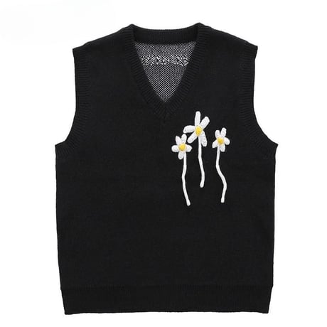 WOSS.official/Flower Knit  Vest