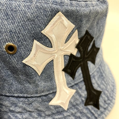 Mismatch NYC/ Cross custom denim Hat