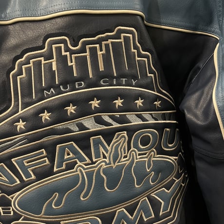 GRMY/MADRID PU LEATHER JACKET "BLUE"