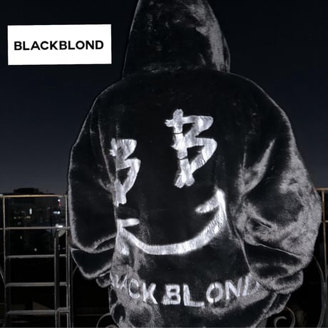 BLACK BLOND/Fur Smile jacket