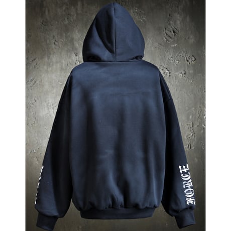 Spray Art Zip Hoodie(SET UP)  BLACK/GRAY