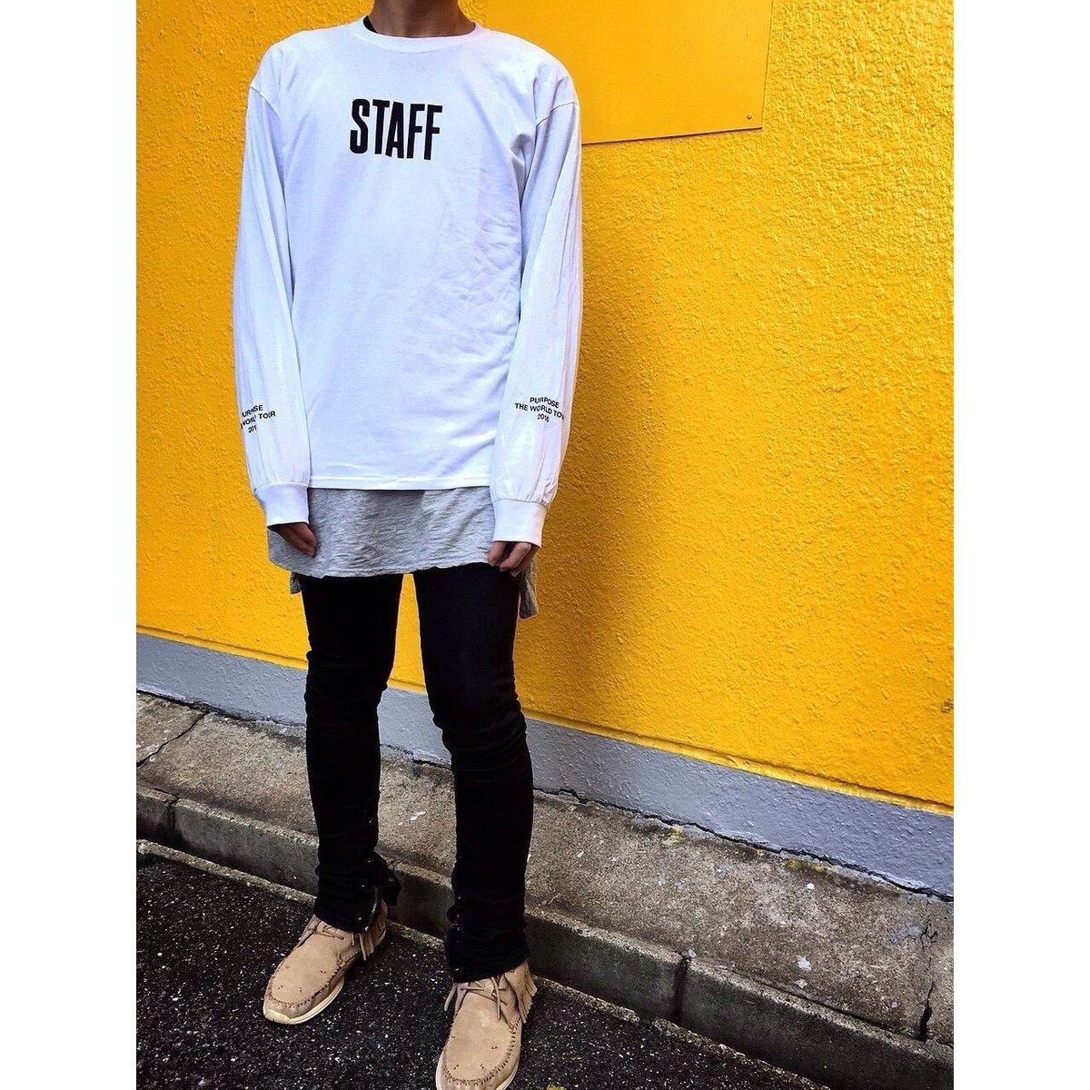 Purpose tour/Justin bieber official STAFF Long 