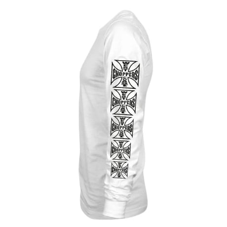 West Coast Choppers/ W.C.C Logo Longsleeve Tshirts "WHITE"