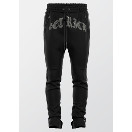 GUAPI/ BLACK ”GET RICH” Track pants