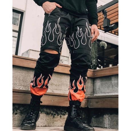 EPTM/2WAY Black Flame Pants