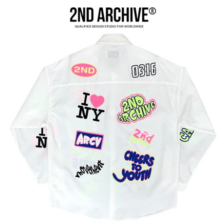 2nd archive/ I♡NY Graffiti Oversize Shirts