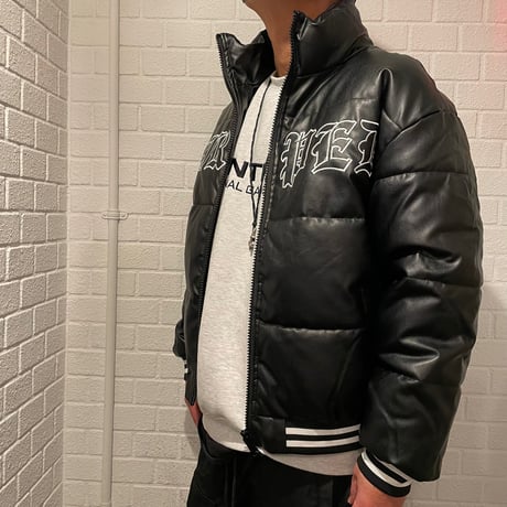 WOSS.official/PU LETHER Puffer jacket