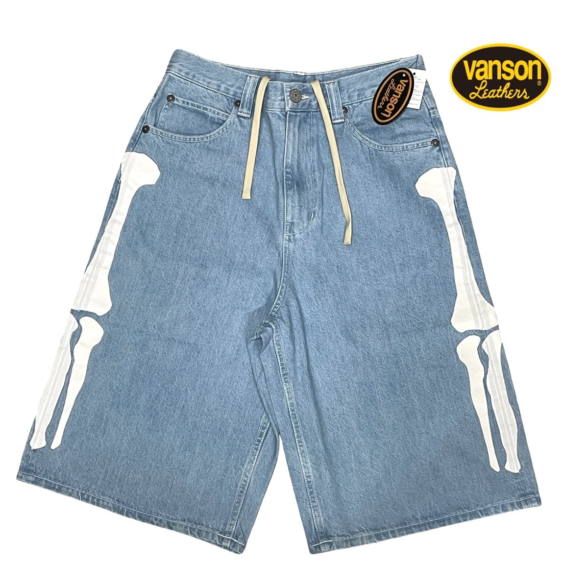 VANSON / Skalton Bones Denim Shorts 