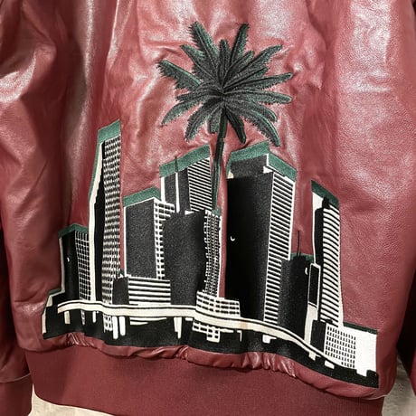 BOOHOO /Lether city Jacket   "DARK RED"