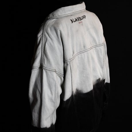 BLACK BLOND/HAND CUSTOM BLEACH Denim Jacket(BLACK)