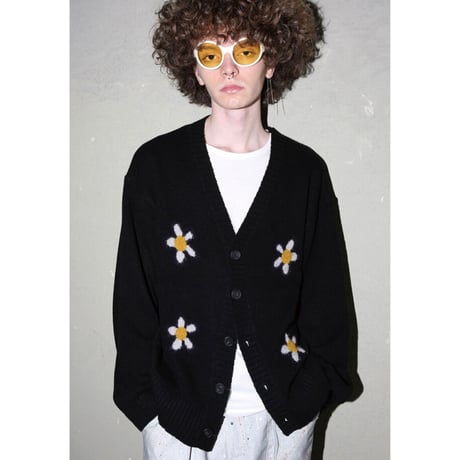 MISTER CHILD/WOOL Knit cardigan "BLACK"