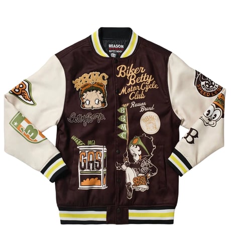 Reason Clothing Newyork /Betty Boop Stadium Jacket