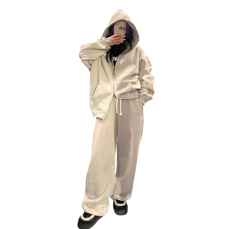 Mismatch NYC/Washed Straight SweatPants (SET UP)